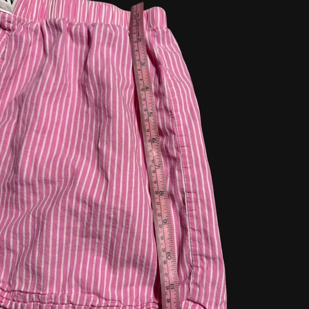 LOMON Pink Striped Boxer Shorts Elastic Waist Pajama Core Coquette - Picture 4 of 4